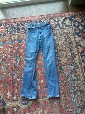 Women's Boot Cut Jeans in Medium Blue Denim